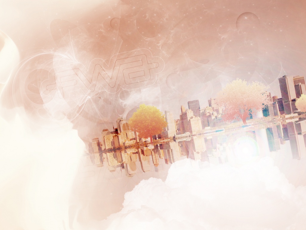 Абстрактный город обои