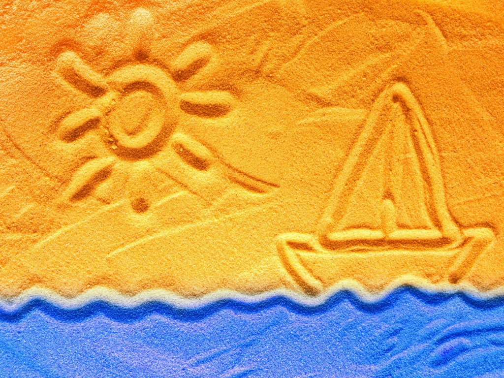 Рисунки на песке обои