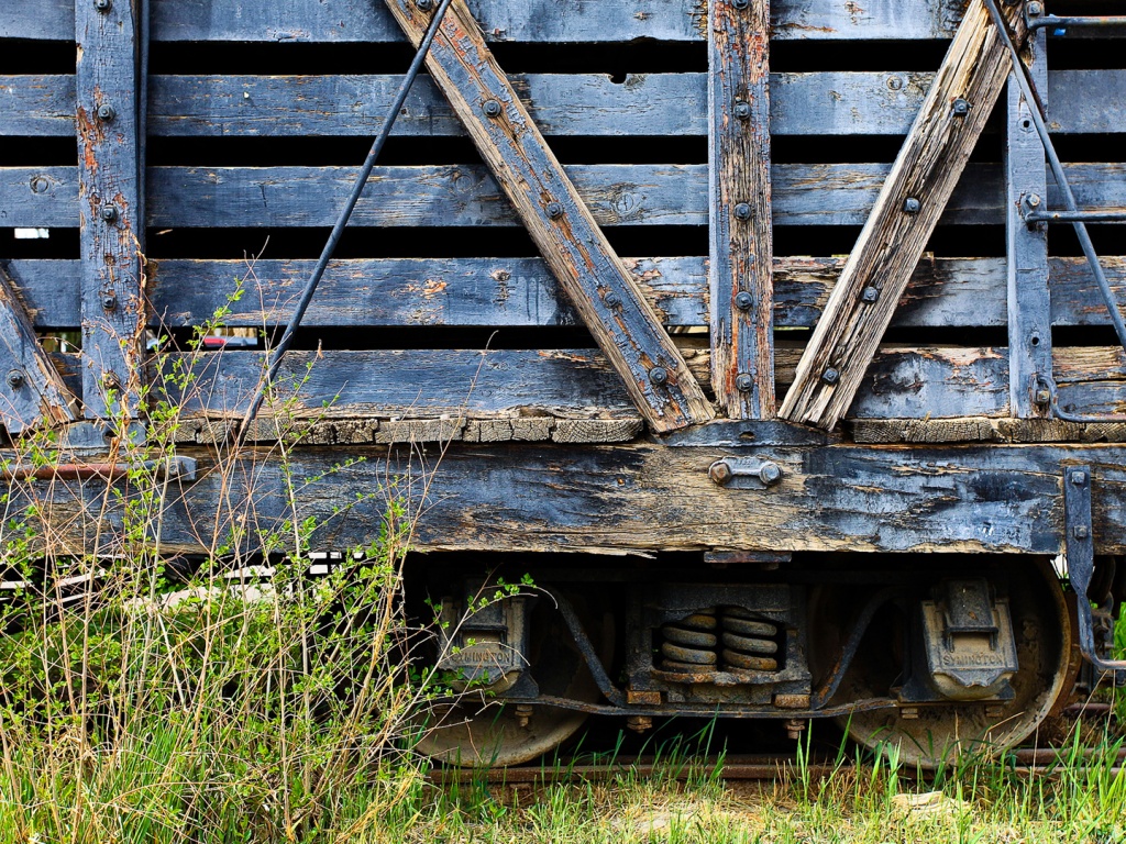 Старый грузовой вагон обои