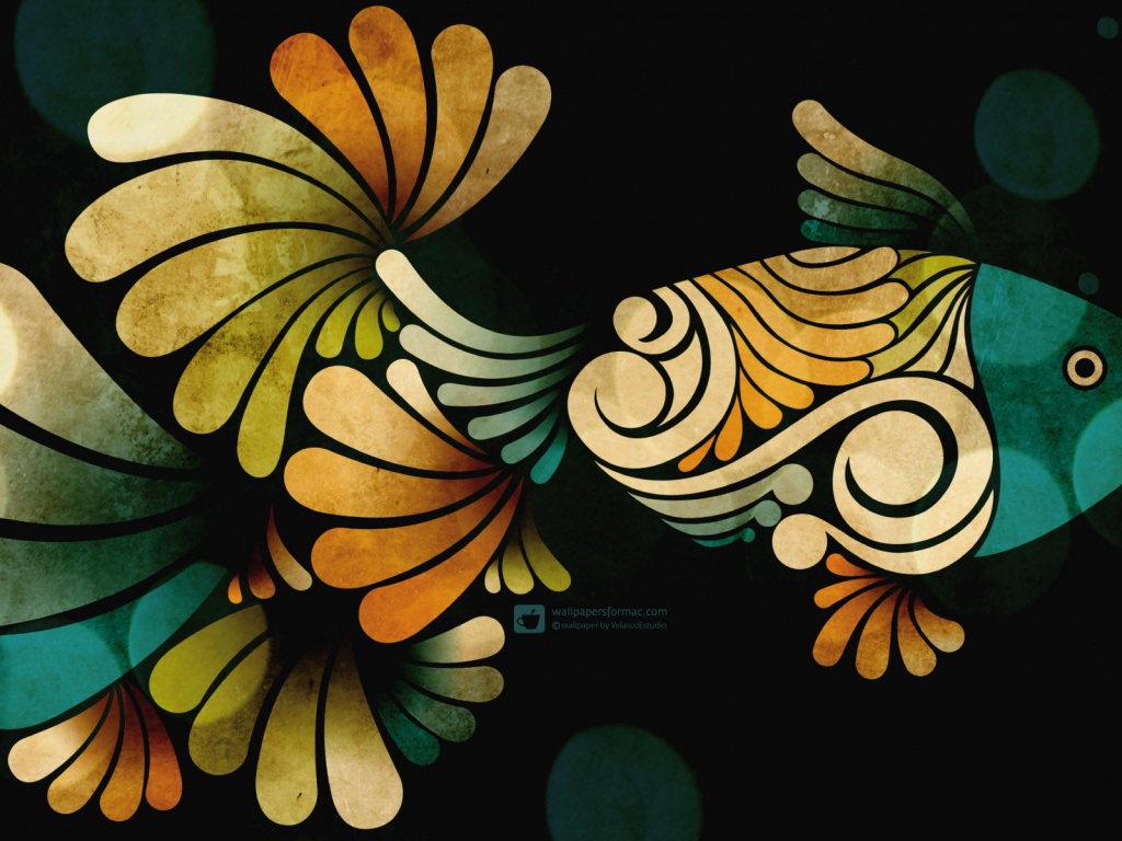 Узор «Рыбка» обои