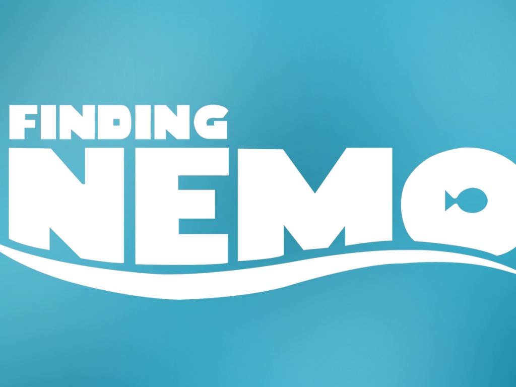 Надпись "В поисках Немо" обои