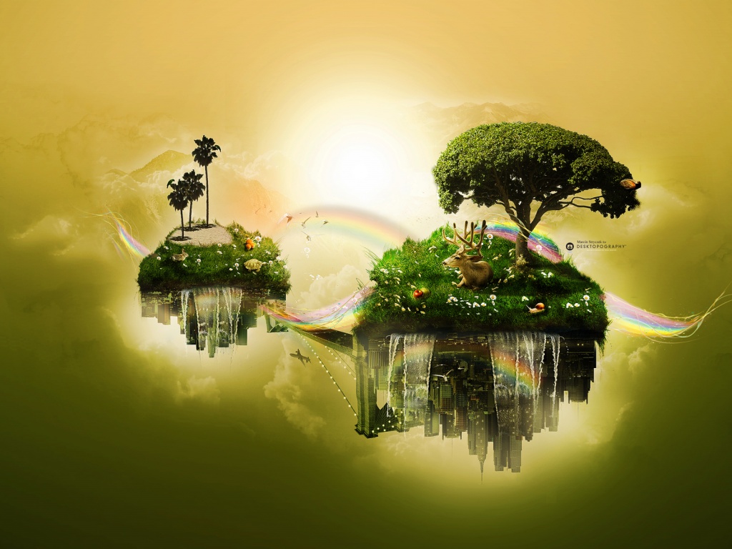 Парящие острова обои