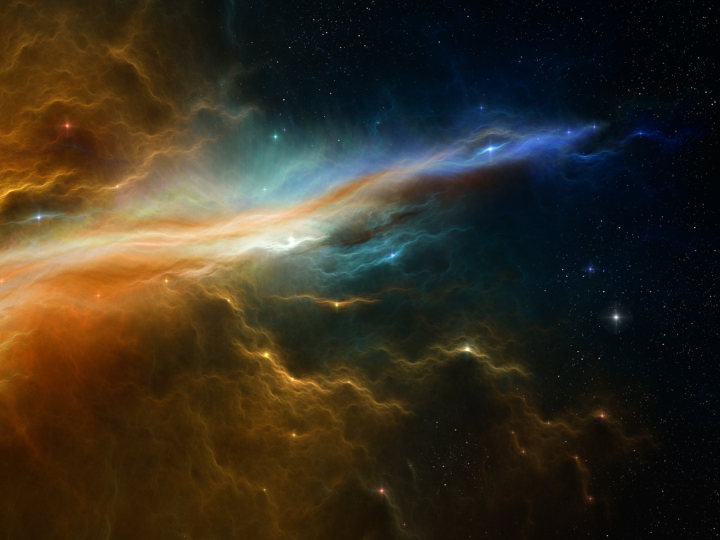 Туманность в глубинах космоса обои