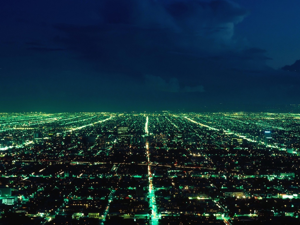 Вид на город с высоты обои