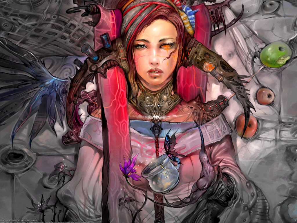 Странная девушка обои