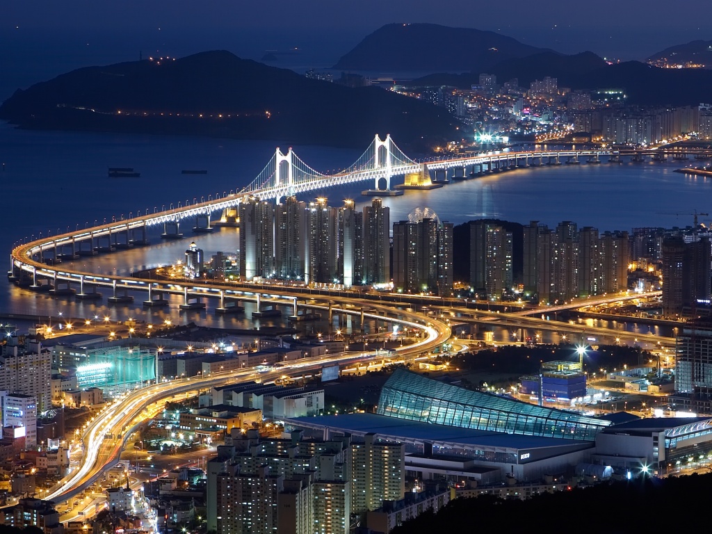 Ночной город обои