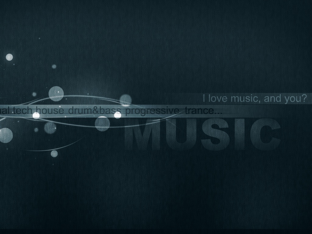 Я люблю музыку, а ты? обои
