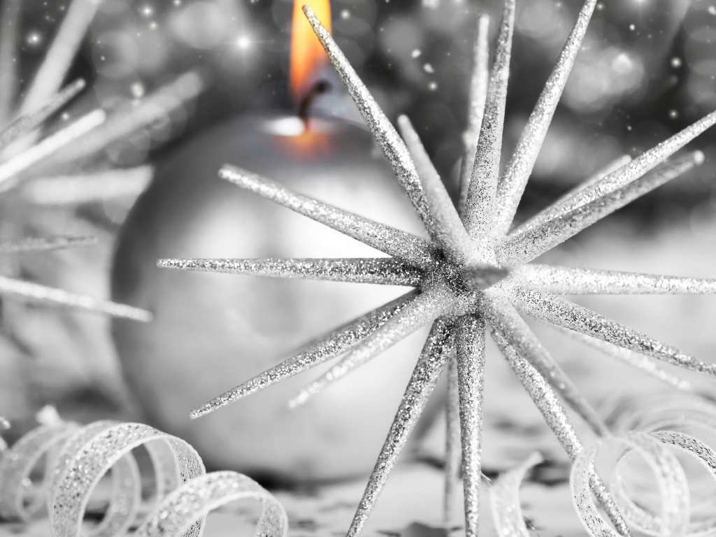 Новогодние игрушки и украшения обои