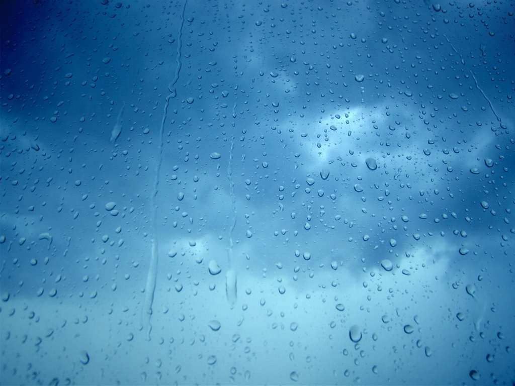 Капли на стекле обои