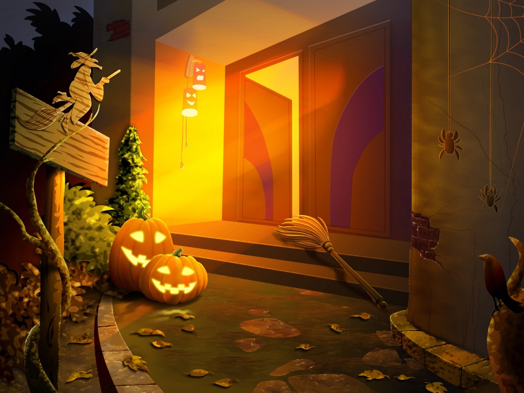 У входа обои