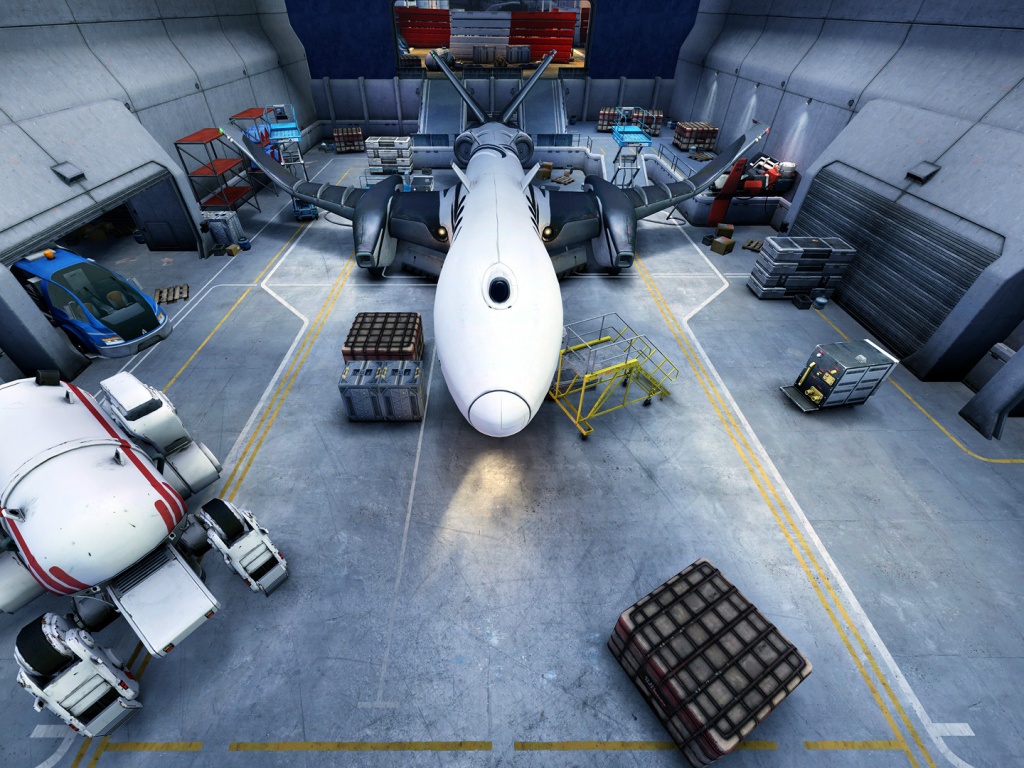 Ангар из игры Brink обои