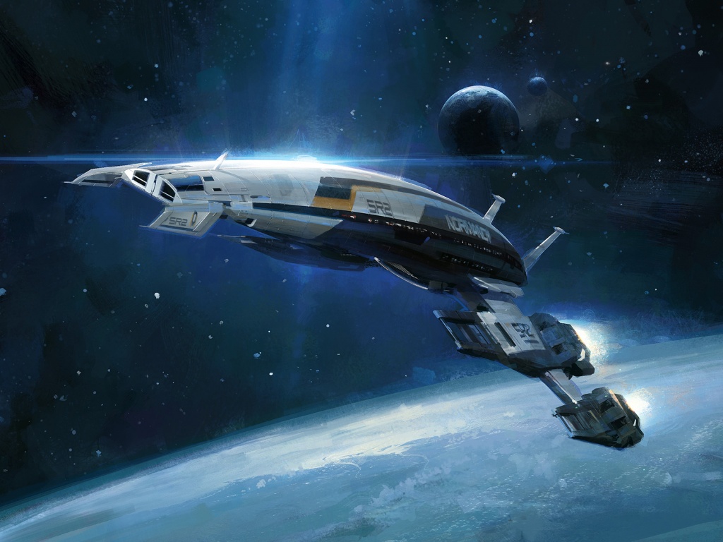 Корабль Normandy обои