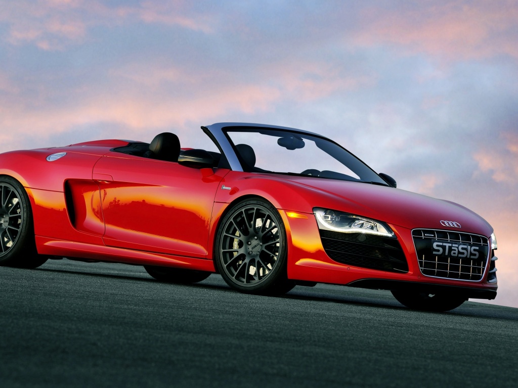 Красная Audi обои