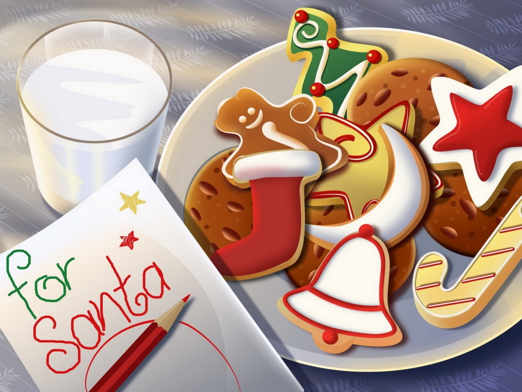 Сладости для санты обои