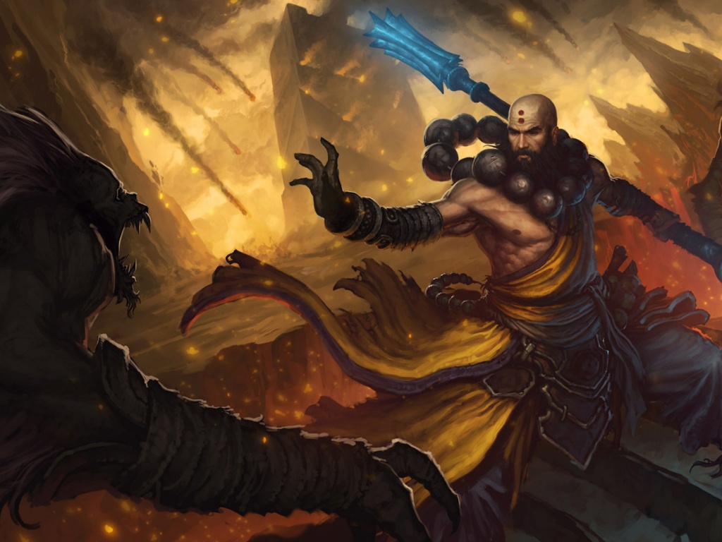 Монах из Diablo 3 обои