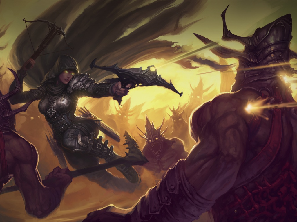 Охотник на демонов из Diablo 3 обои