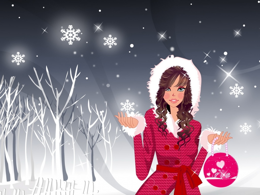 Модный новый год обои