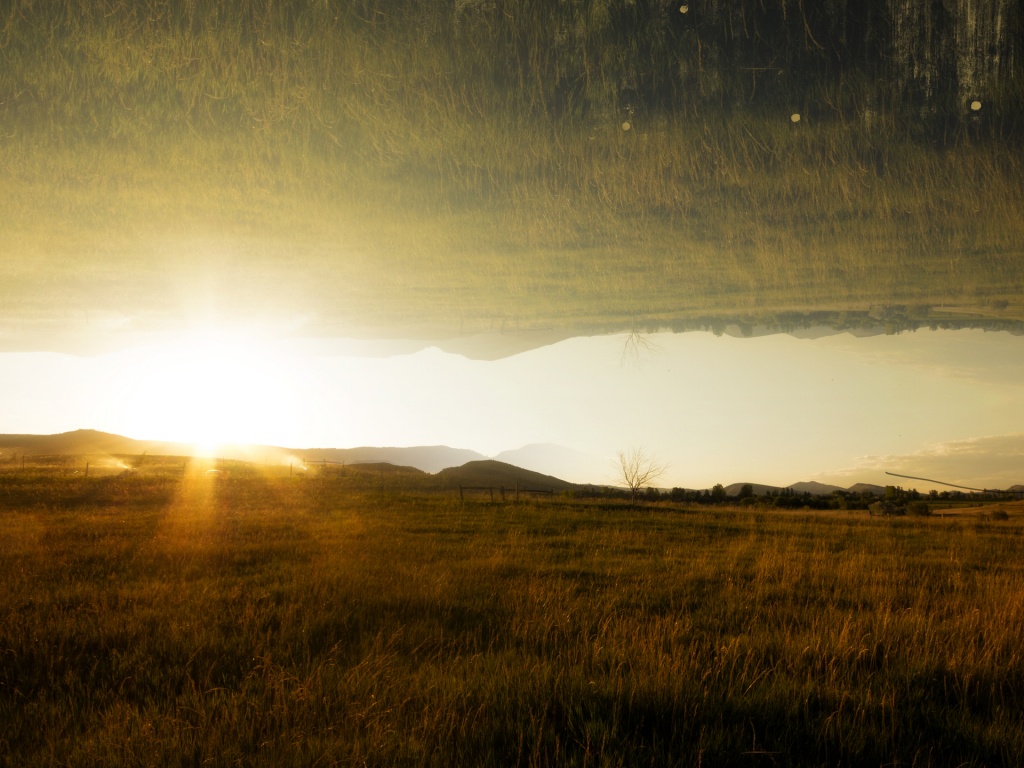 Перевернутый пейзаж обои