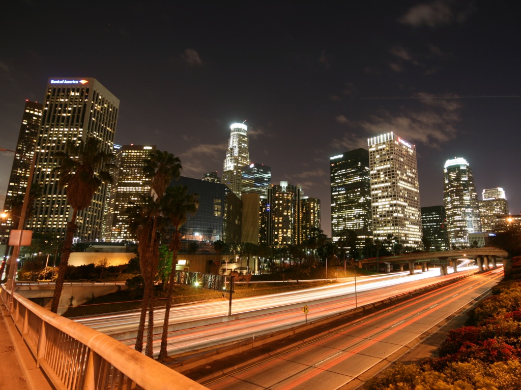 Ночной город обои