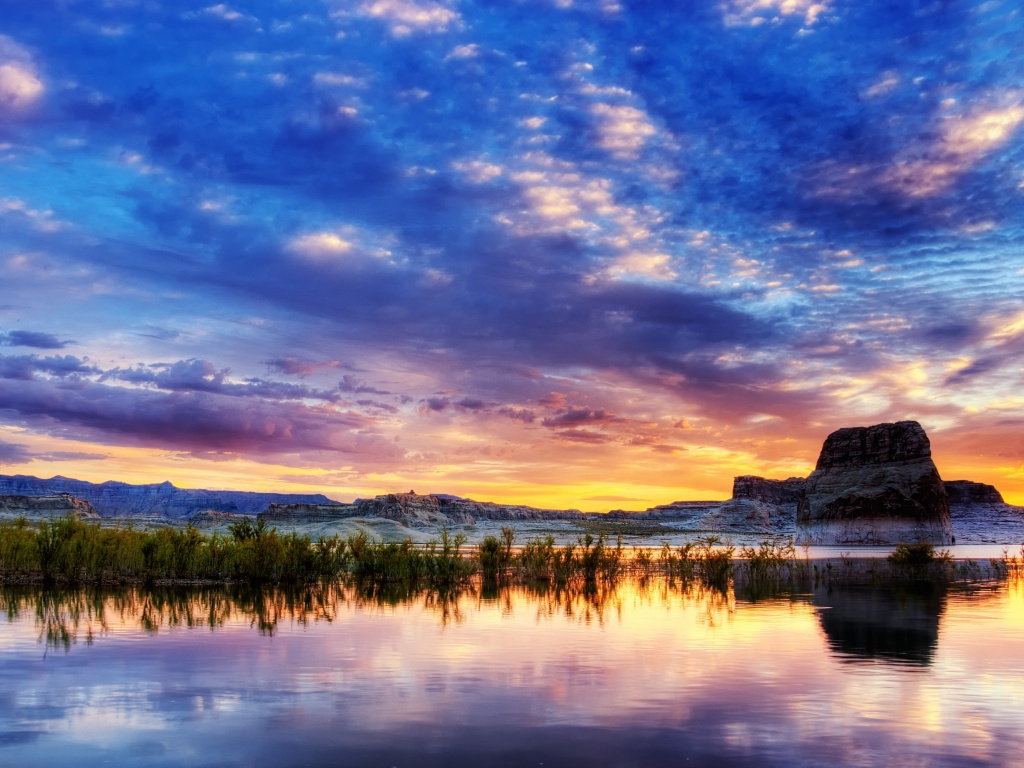 Горное озеро обои