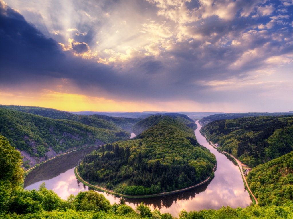 Извилистый каньон обои