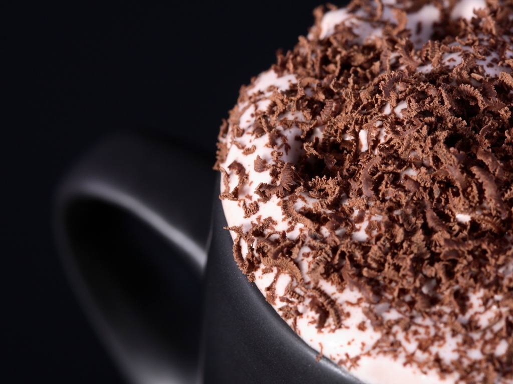 Кофе со сливками и шоколадом обои