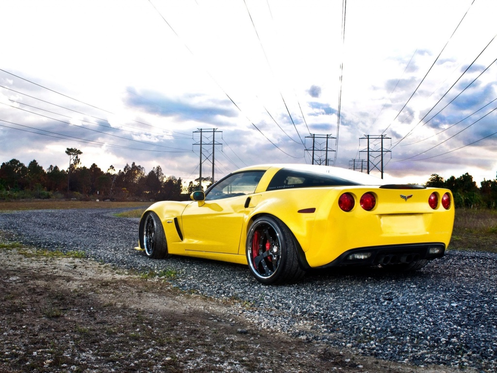 Chevrolet corvette обои