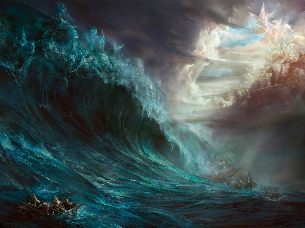 Битва стихий обои