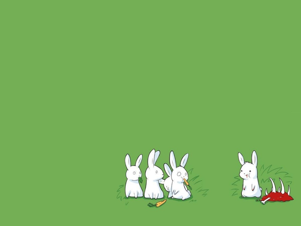 Заяц-каннибал обои