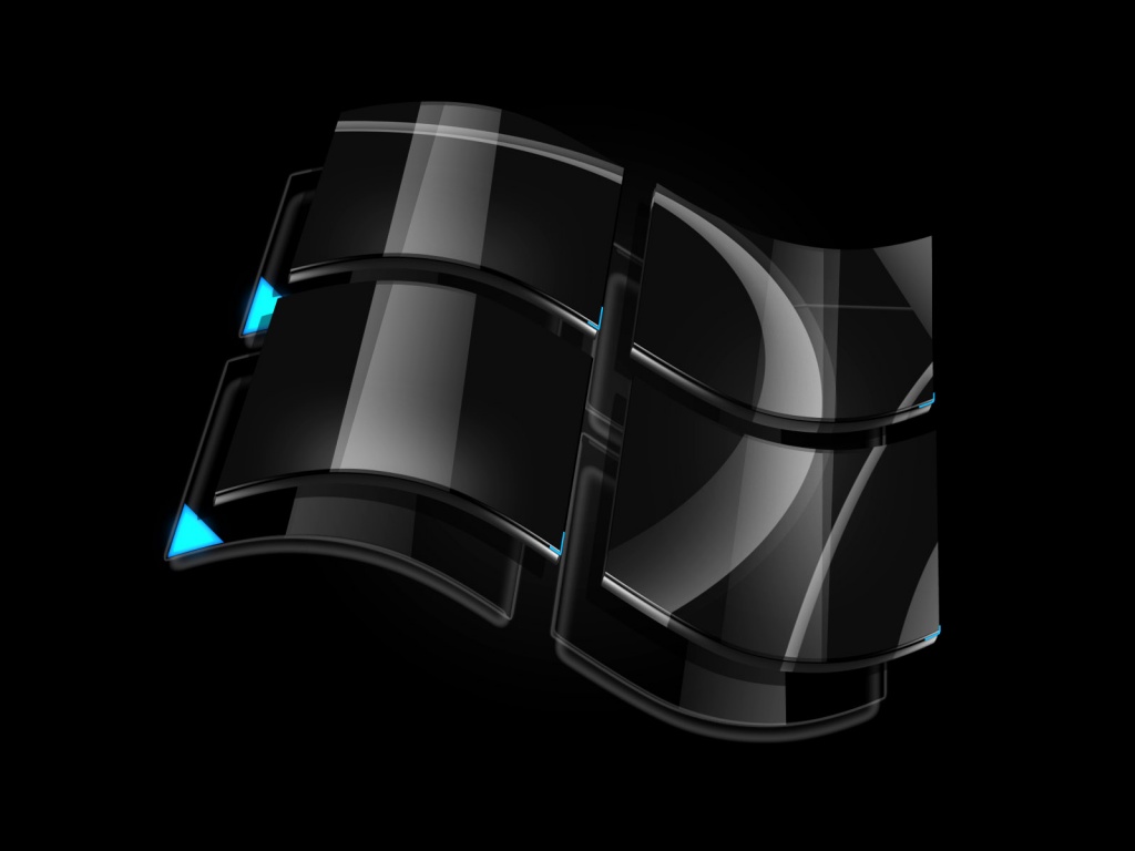 Стеклянный логотип Windows обои