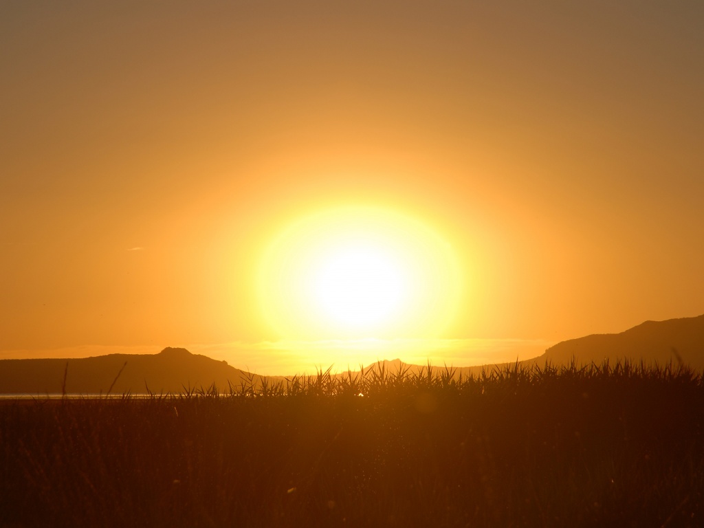 Сельский закат обои