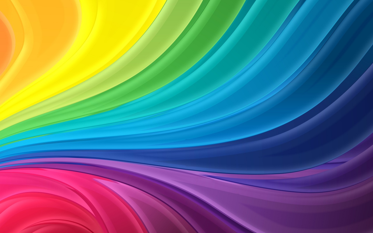 Радужные завихрения обои