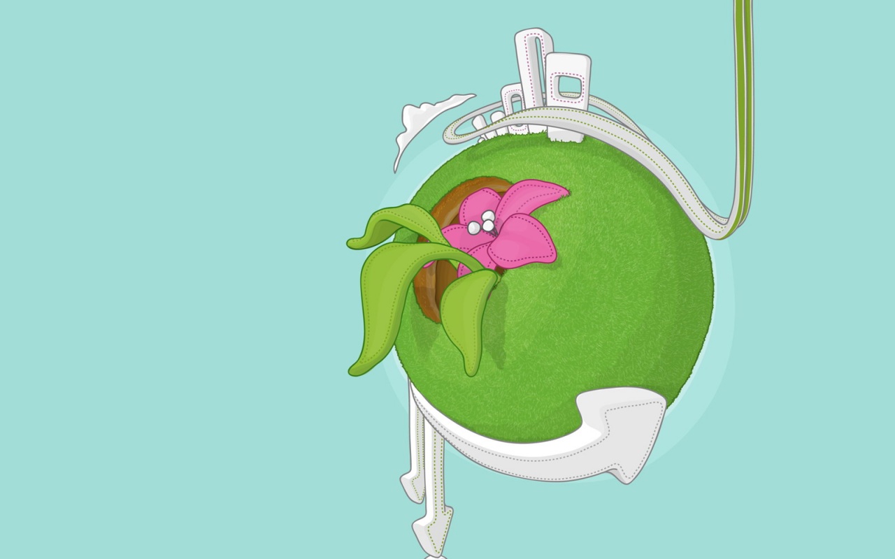 Зелёная планета обои