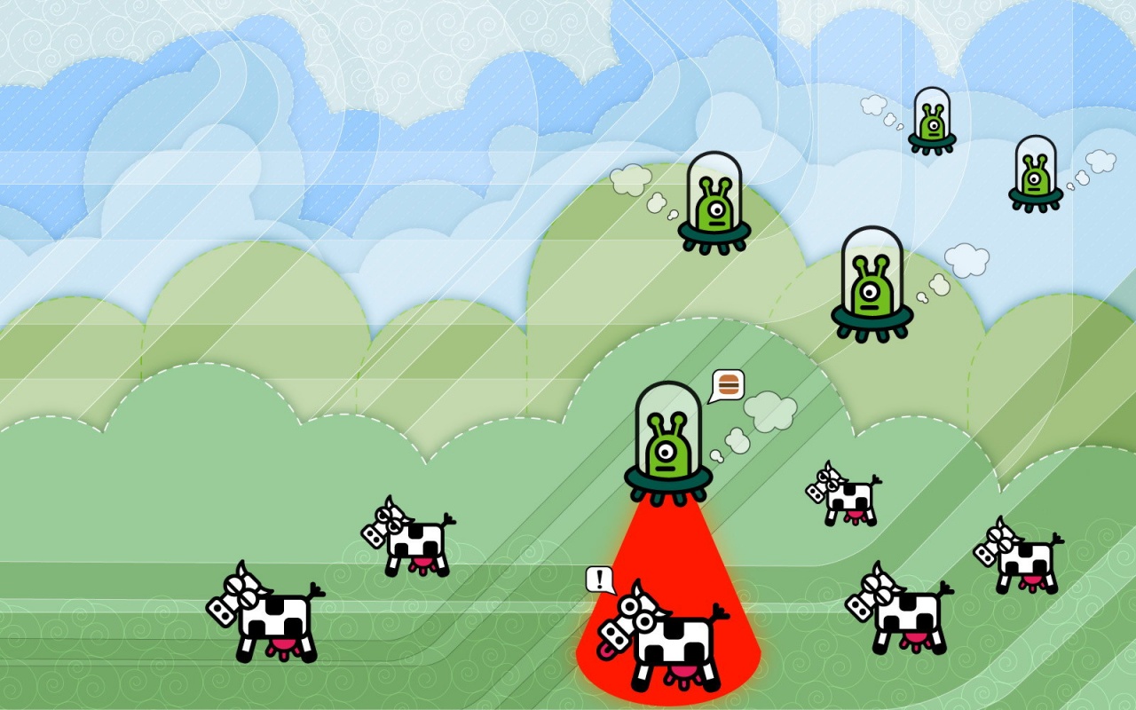 Пришельцы воруют коров обои