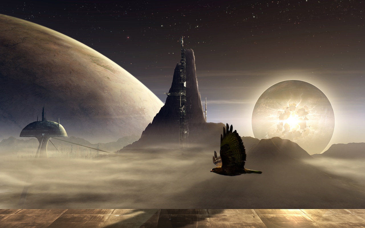 Город на другой планете обои