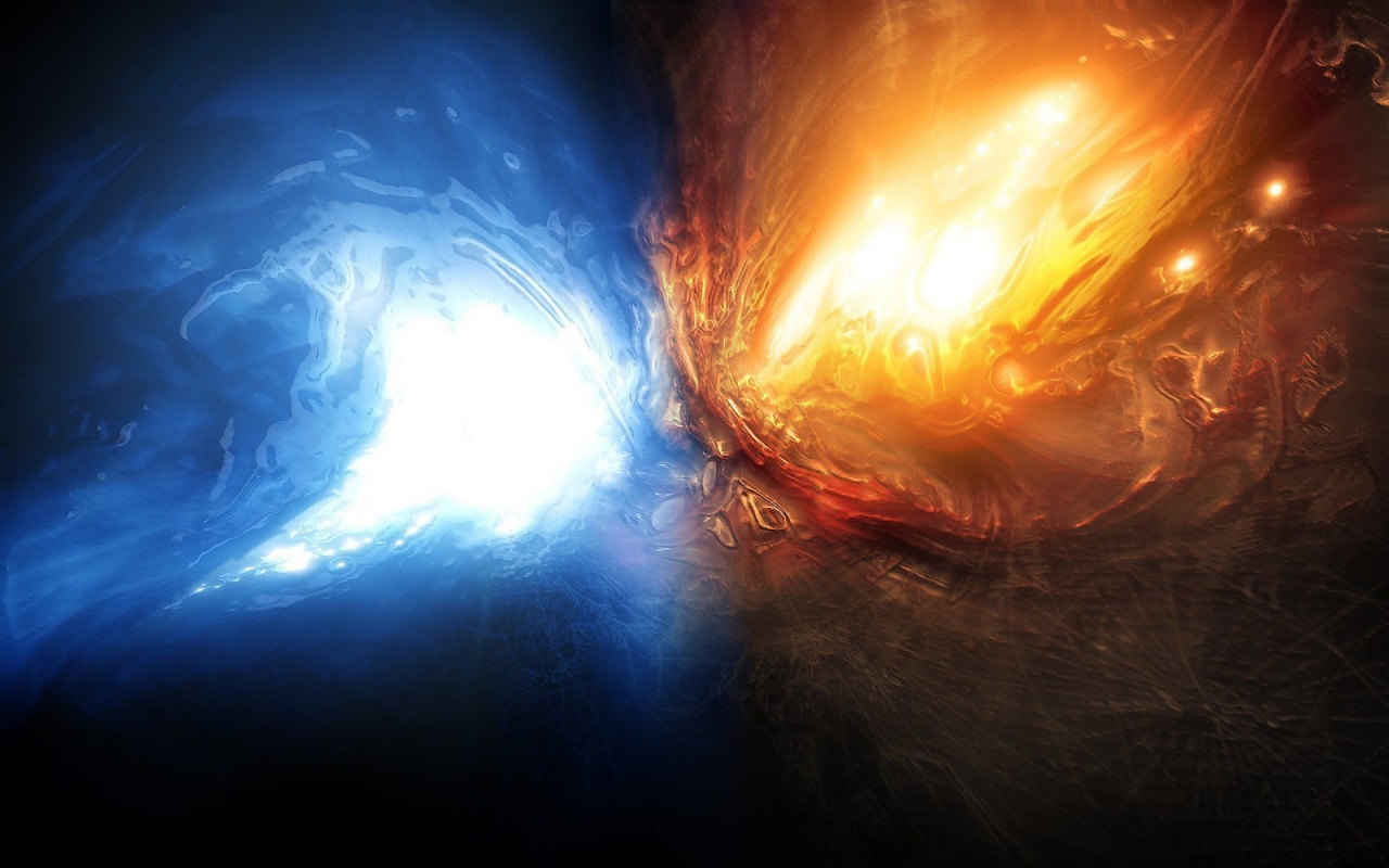 Огонь против льда обои