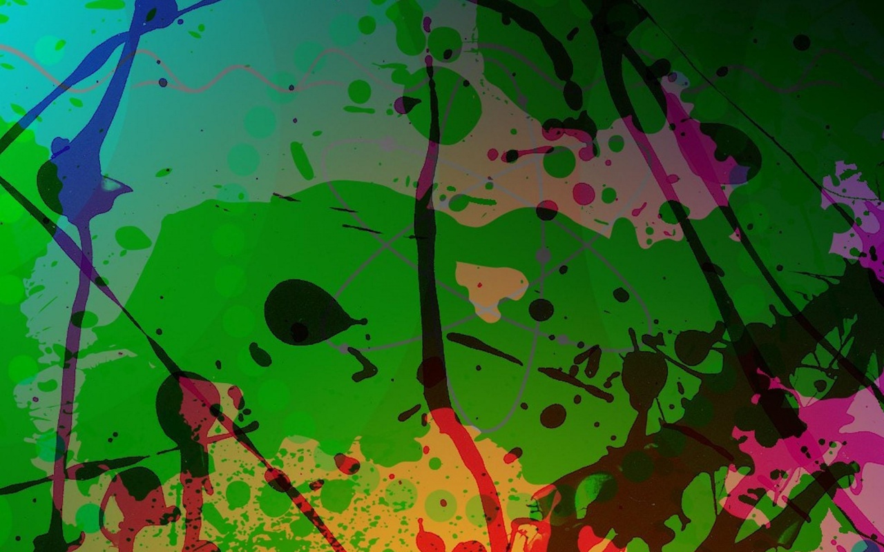 Пятна краски обои