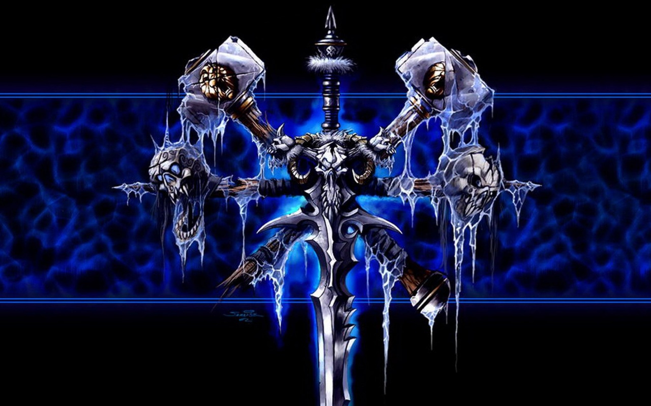 Логотип WarCraft Frothen Throne обои