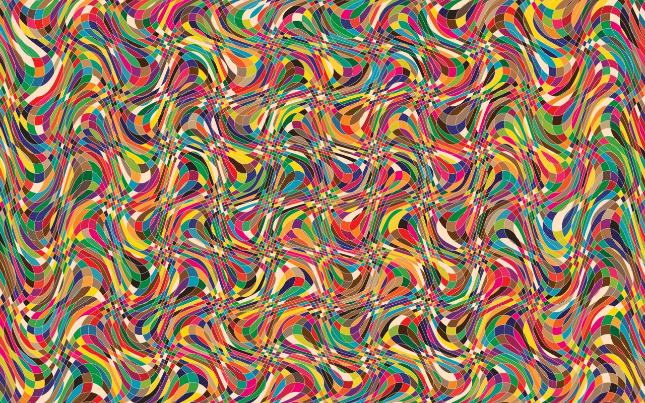 Кривые разноцветные клеточки обои