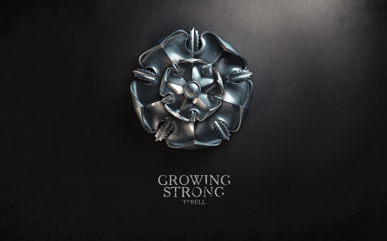 Металлический герб Тиреллов обои