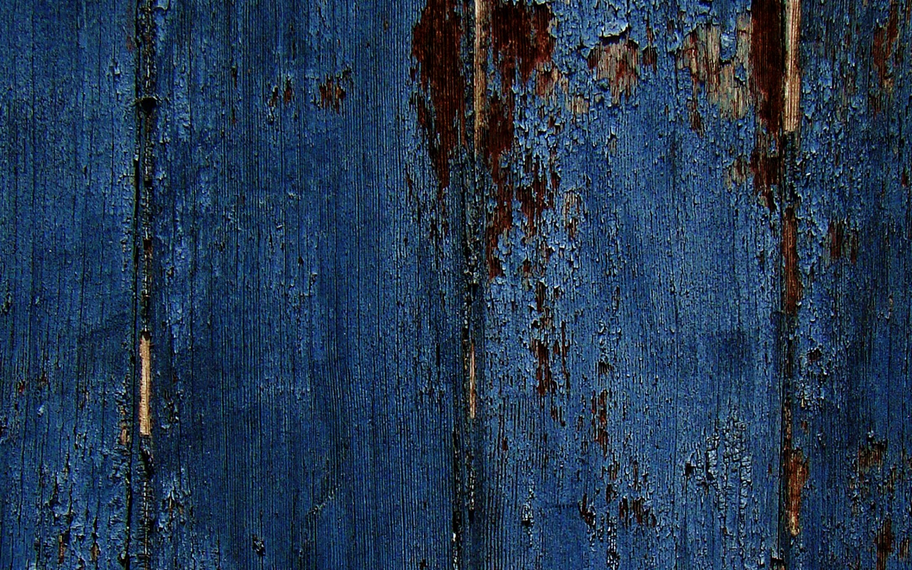 Облупившаяся синяя краска обои