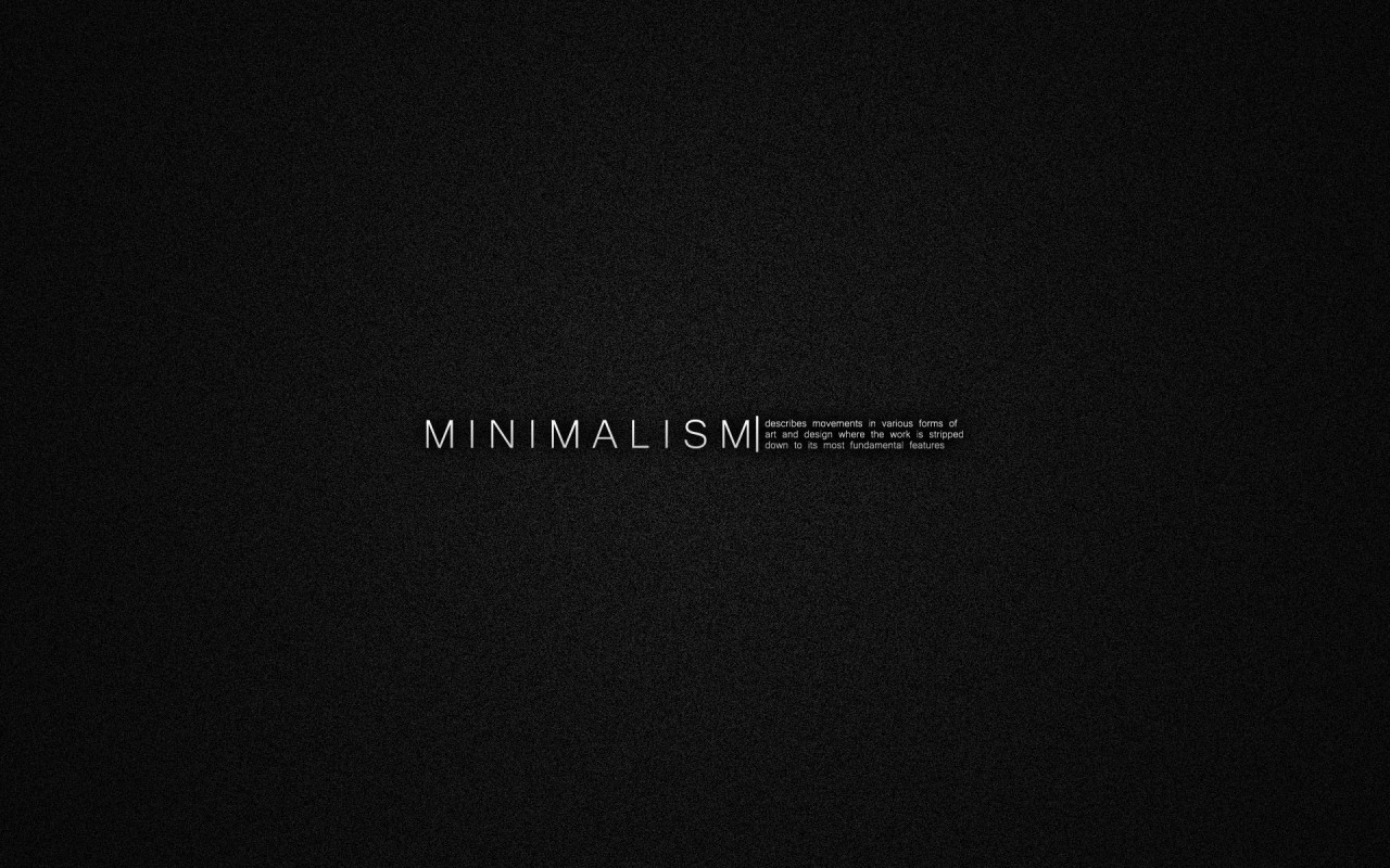 Минимализм обои