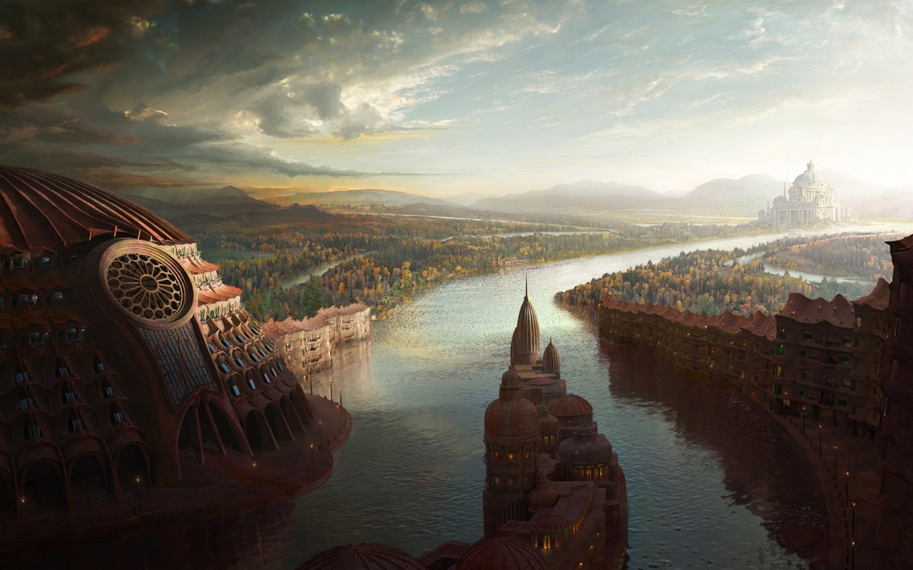 Древний город обои