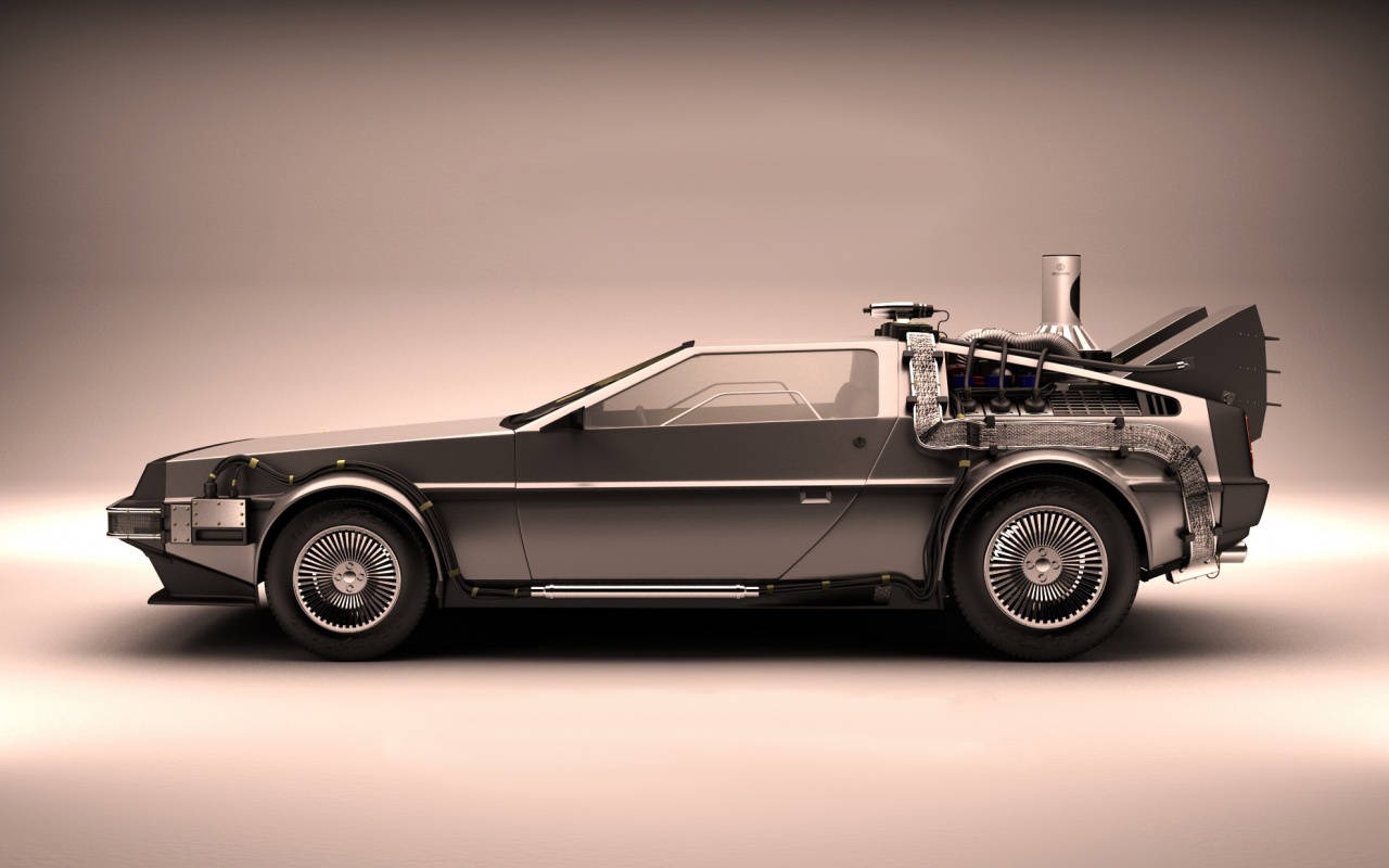 DeLorean машина времени обои