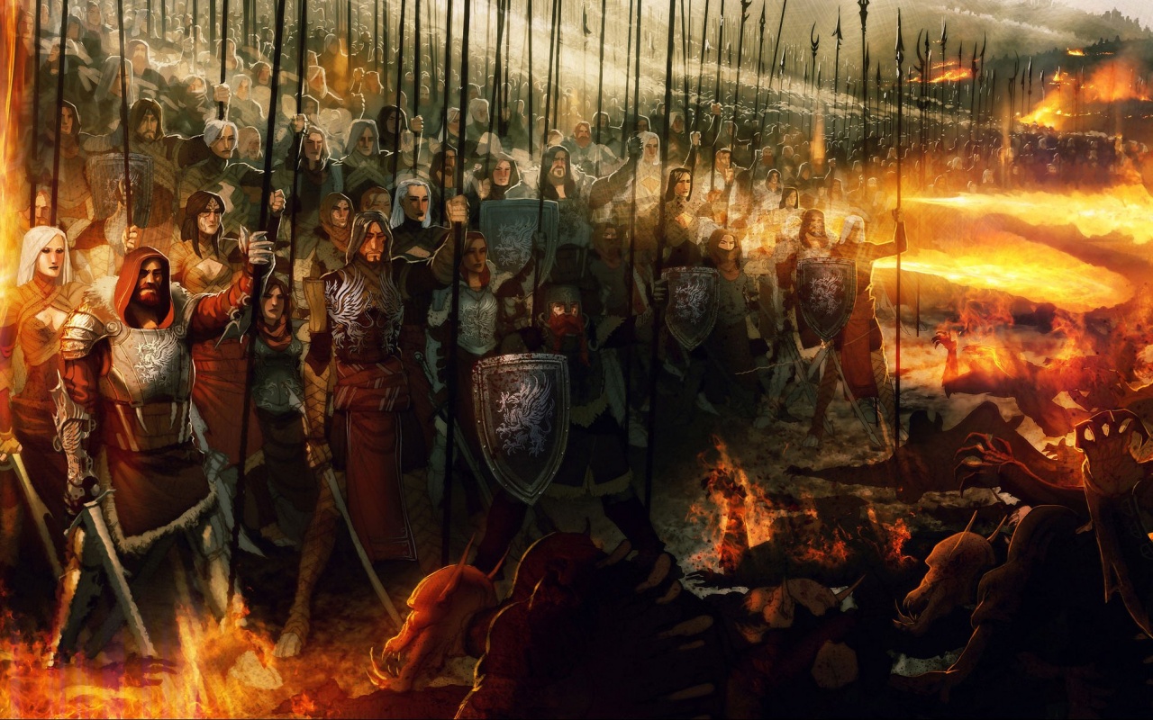 Борьба против порождений тьмы обои