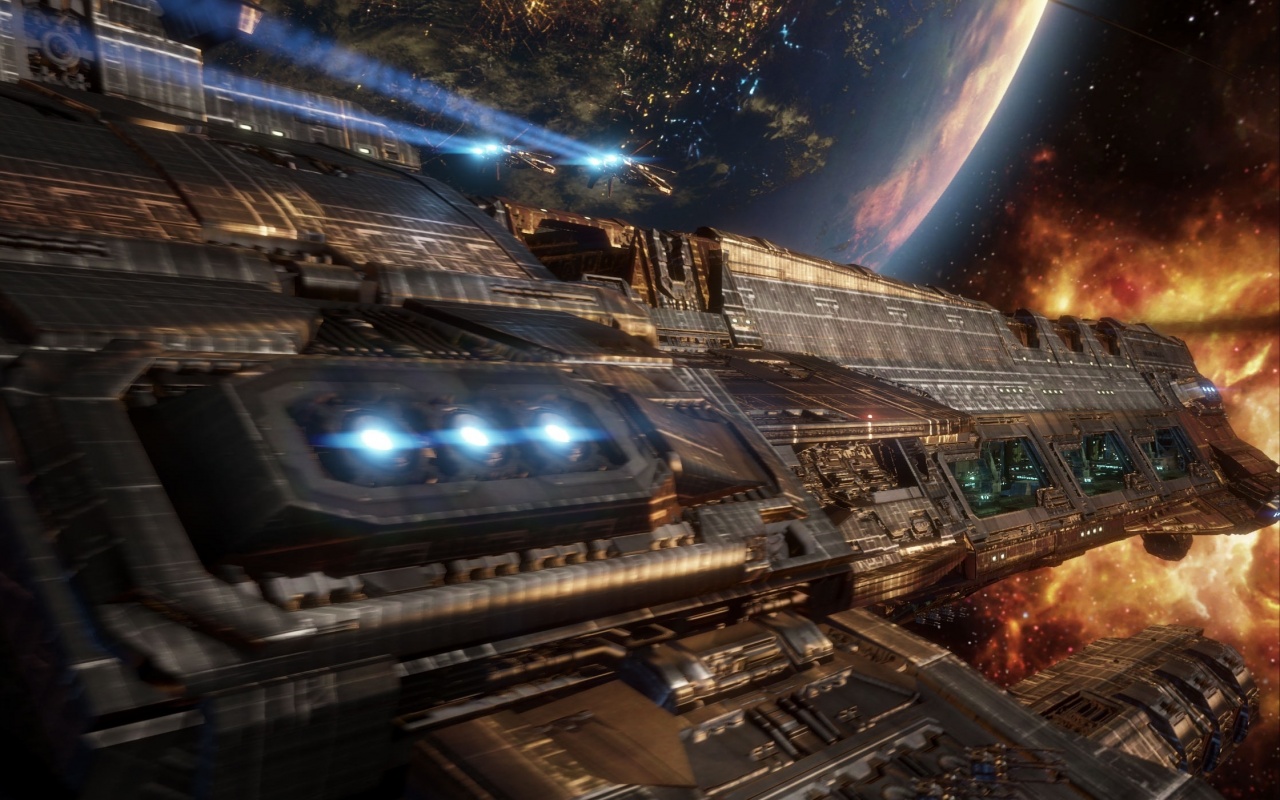 Космический корабль обои