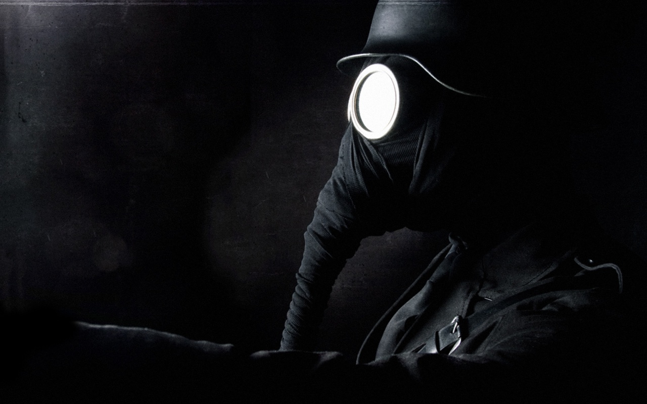 В противогазе обои