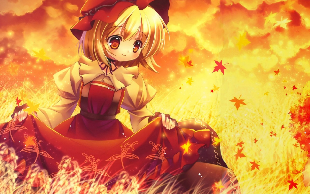 Девочка в поле обои