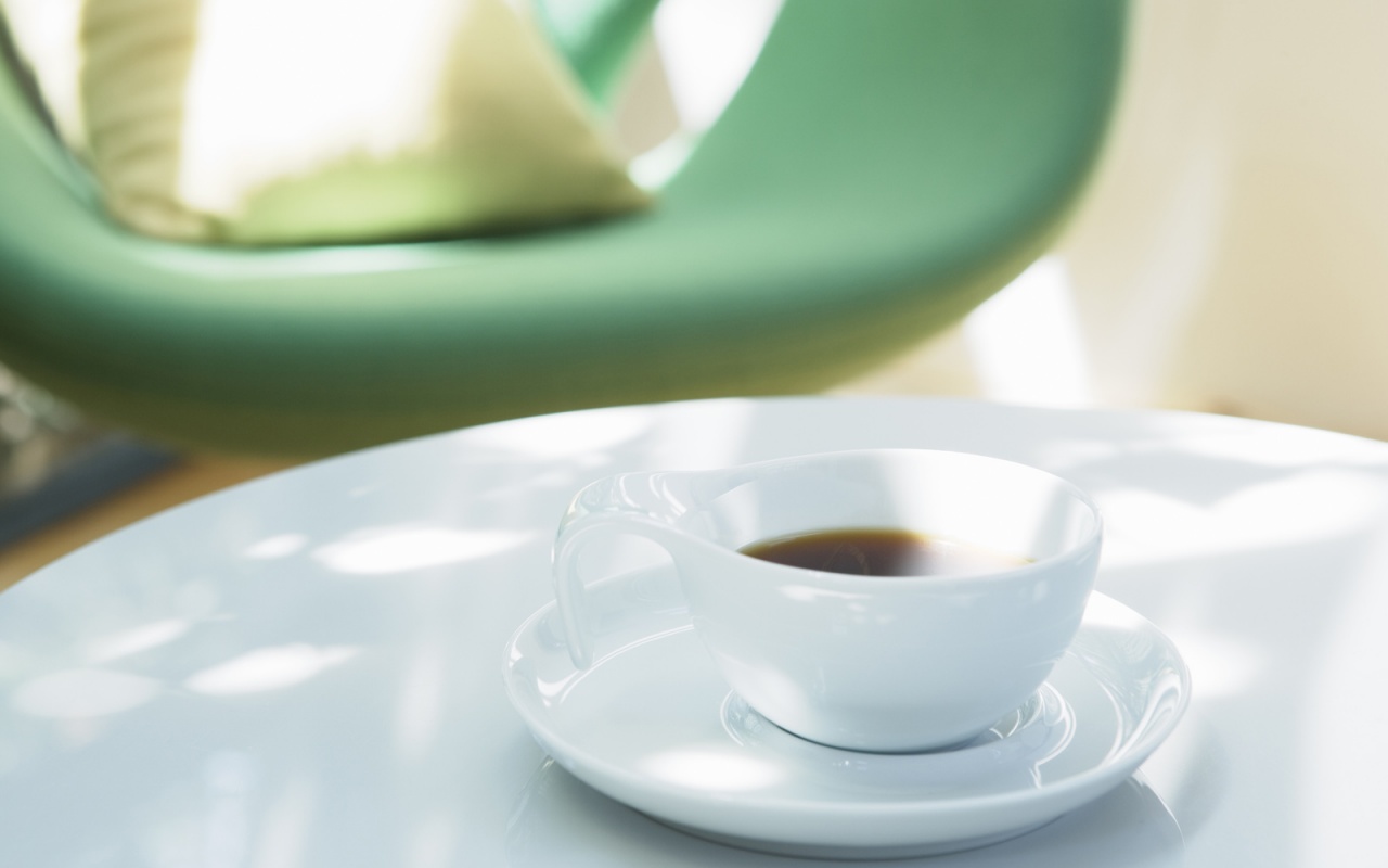 Чашка утреннего кофе обои