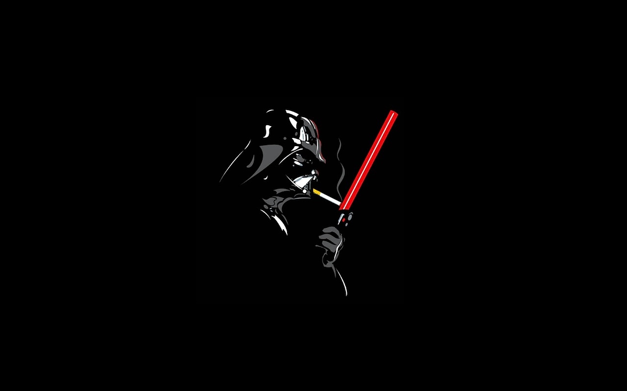 Дарт Вейдер прикуривает от меча обои